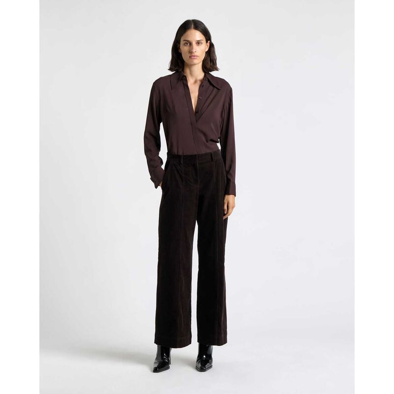Cue Soft Viscose Ruched Shirt image number 5